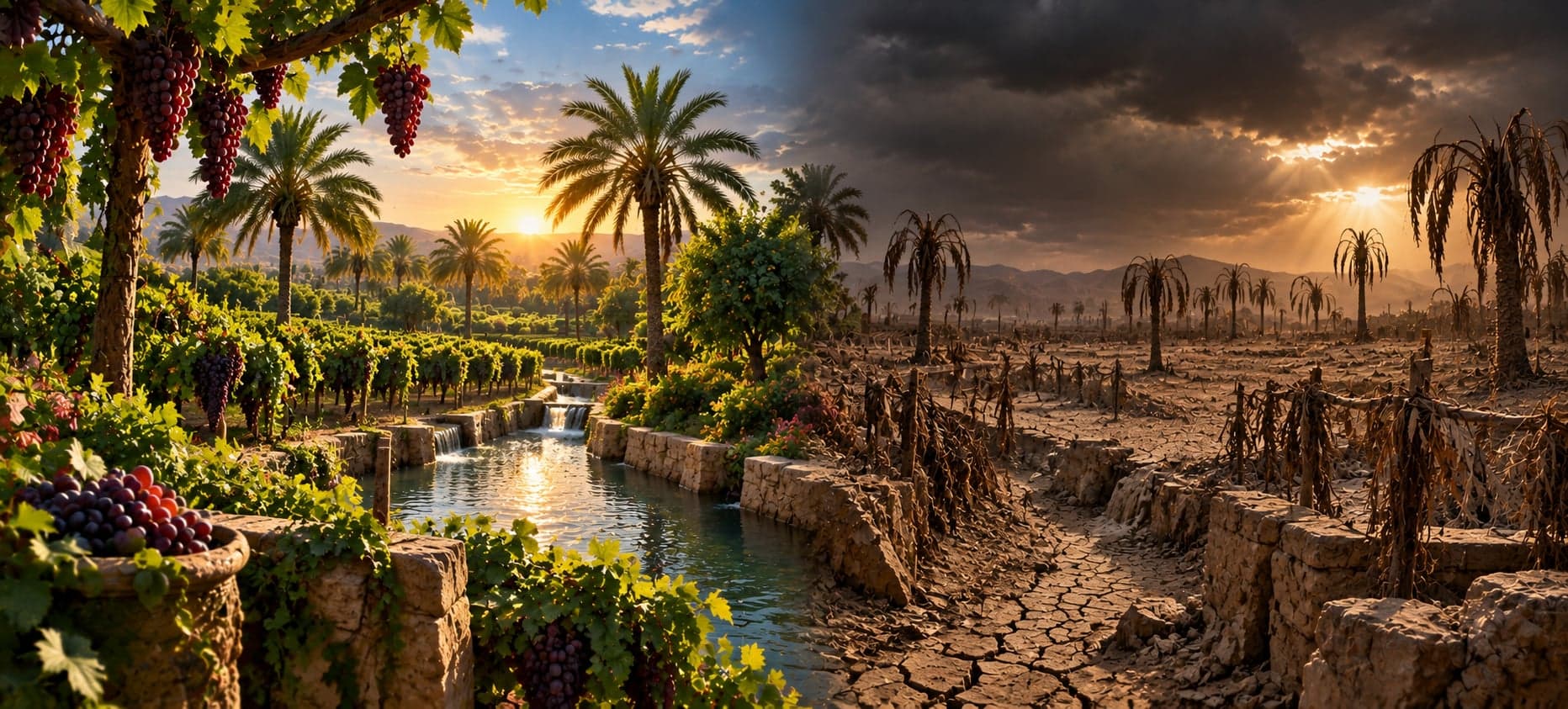 غرورُ المِلْكِ_قِصّةُ صَاحِبِ الجَنَّتَيْن